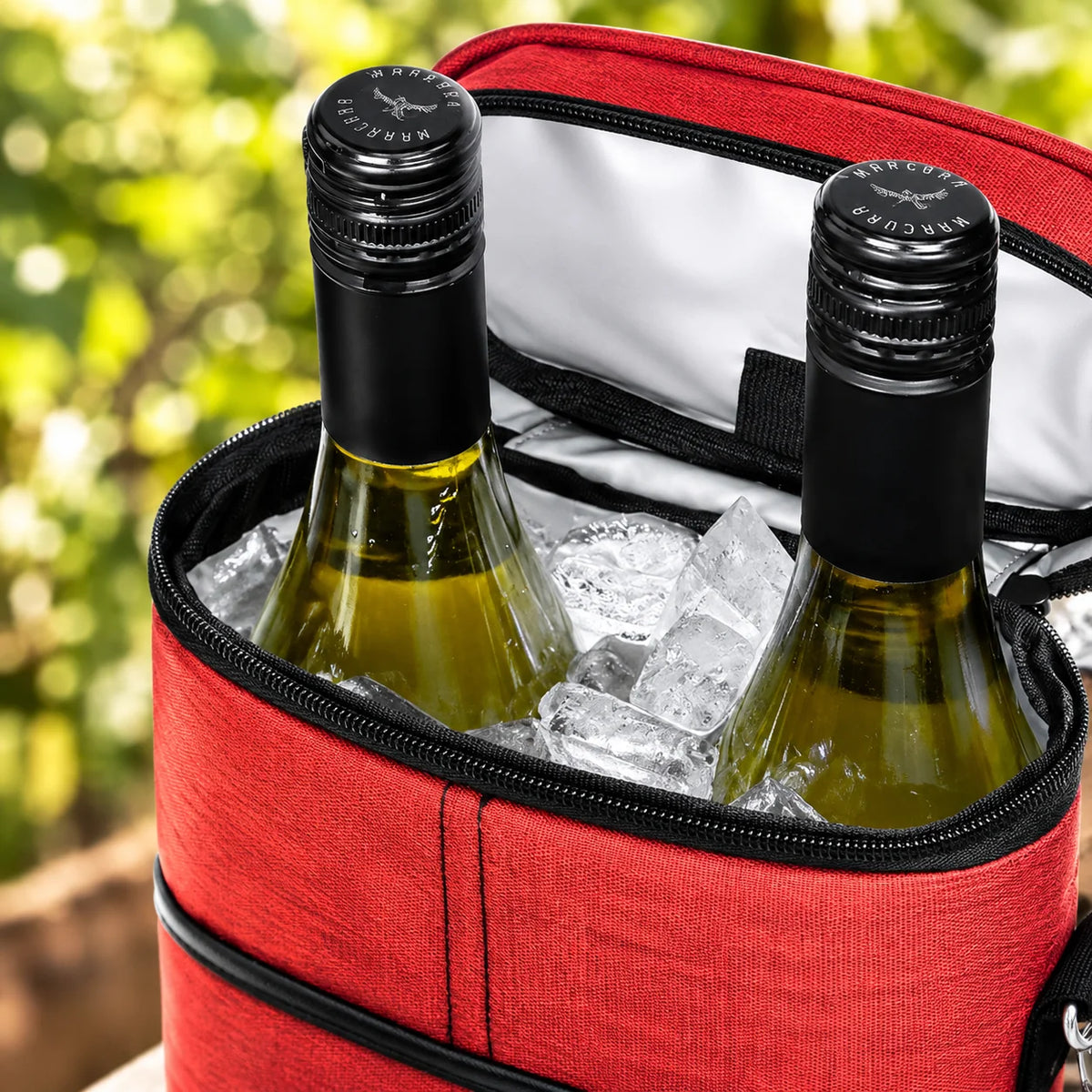 Wine Tote 2-Bottle Insulated Leakproof Lining