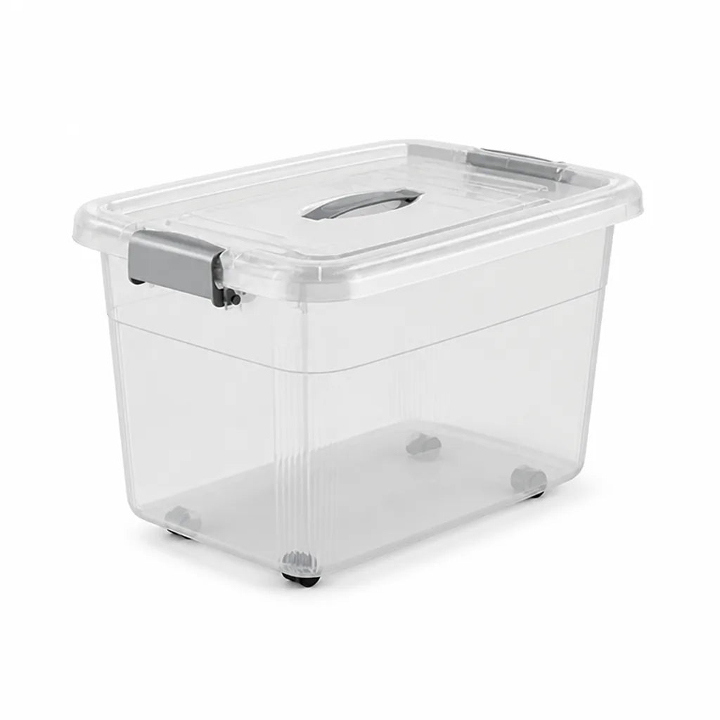 Women's Lidded Wheeled Storage Box (Handle Strip)