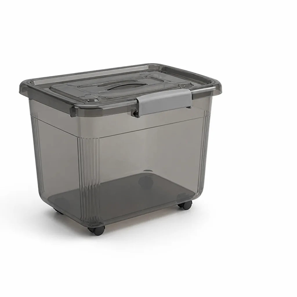 Women's Lidded Wheeled Storage Box (Handle Strip)