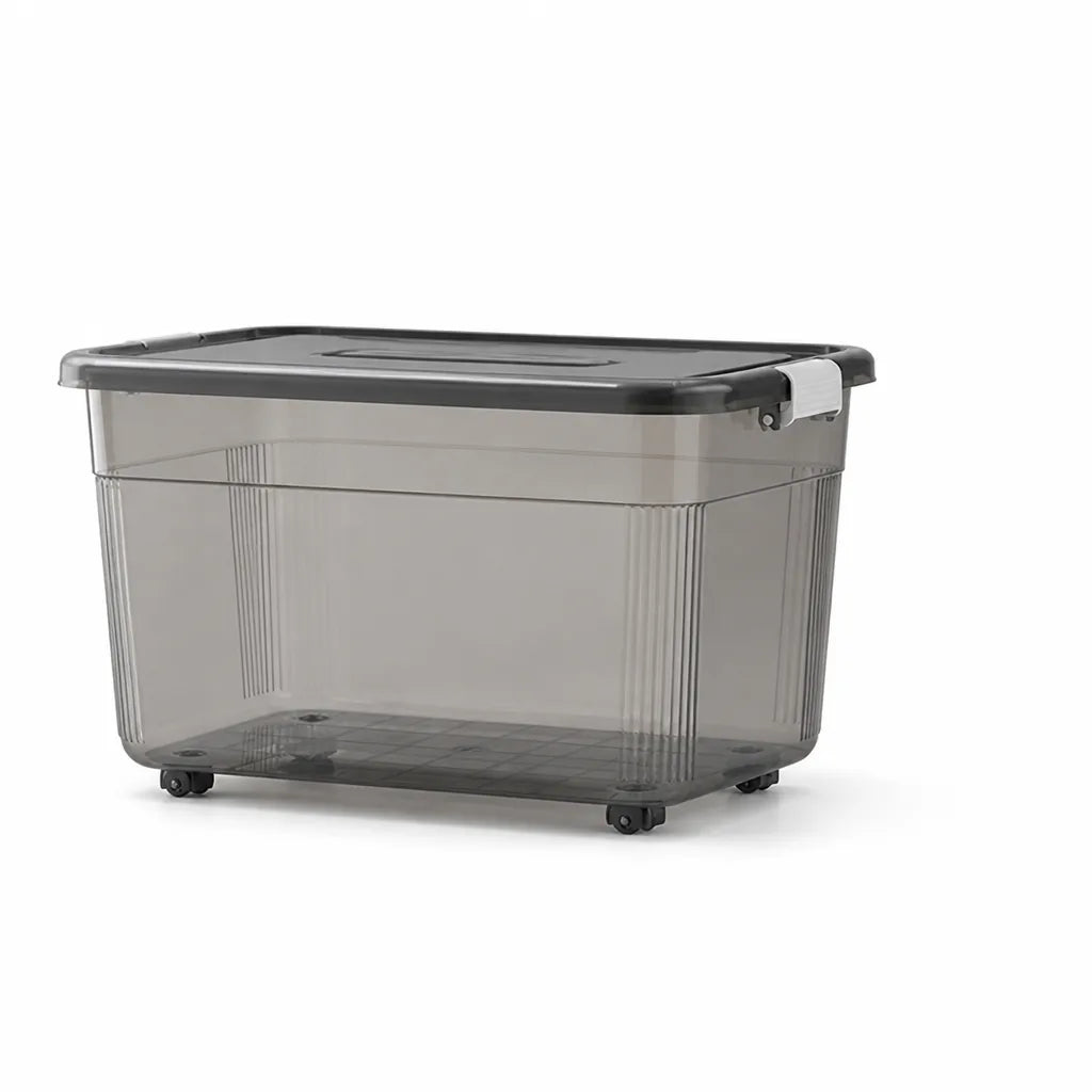 Women's Lidded Wheeled Storage Box (Handle Strip)