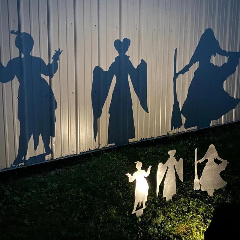 Yard Stake Solid Metal Shadow Projection