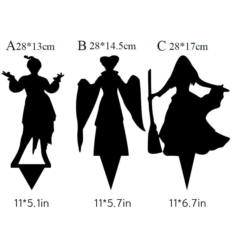 Yard Stake Solid Metal Shadow Projection